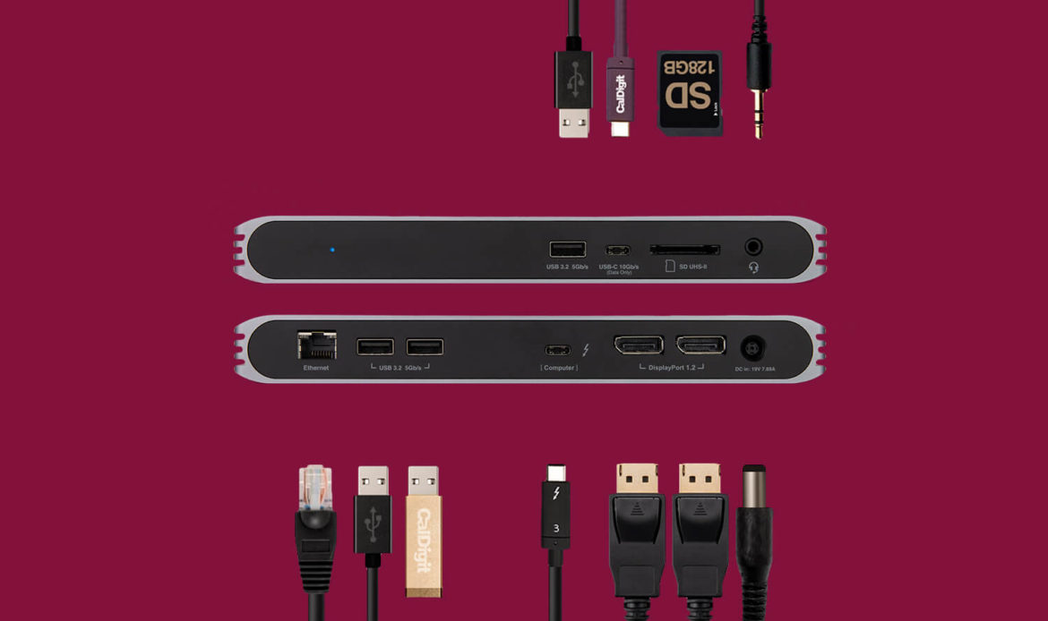 CalDigit SOHO Dock (USB-C Gen 2 à 10 Gbits) - Câbles et