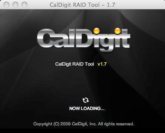 Raid Tool Stuck On Loading Screen Caldigit